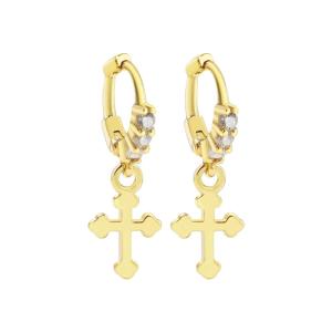 SHISHANGMEIDI | Fashionable Gold Cross Ear Cuff 925 Silver