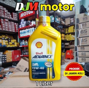 OLI ORI/ASLI SHELL ADVANCE AX5 4 TAK 15W-40 (AX5 15W-40 800 ML)  (AX5 15W-40  1 LITER)  PRODUK DI JAMIN ASLI