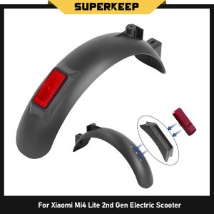 Rear Mudguard for Mi4 Lite 2nd Gen Electric Scooter for Xiaomi 4 for Lite for 2nd Gen Tire Splash Fenders with Reflector Parts