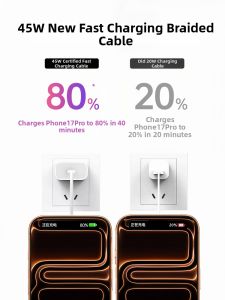Bosie | Fast Charging Apple Compatible Data Cable and Charger 45W