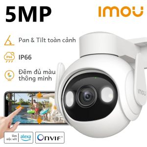 Camera An Ninh Ngoài Trời IMOU Cruiser 2 5MP 3K Wi-Fi Với Tính Năng Theo Dõi Thông Minh AI Phát Hiện Người Và Phương Tiện Chống Nước IP66 Tầm Nhìn Ban Đêm Đàm Thoại Hai Chiều
