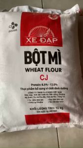 Bột mì đa dụng hiệu Xe Đạp loại 10 kg bột mì số 11 nguyên chất giàu dinh dưỡng không chất bảo quản