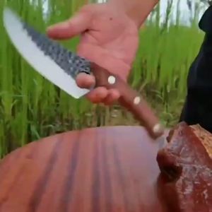 【With Gift Box】Boning Knife Japanese Original Kitchen Cooking Knives Nikuya Chef Butcher Meat Cleaver Camping Knives with Leather Case Kitchen Accessories