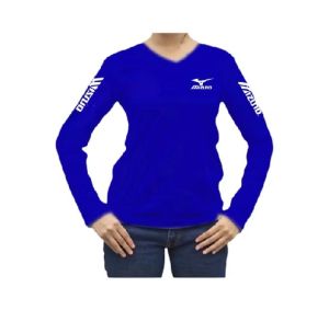 Baju olahraga muslimah lengan panjang/ kaos senamfitneszumbaaerobicvollyball wanita (mizuno)