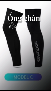 Rockbros Ống Chân Nam Nữ Model C Chống Tia UV Lycra Thoáng Khí Kích Cỡ S M L XL An Toàn Khi Đạp Xe Chạy Bộ