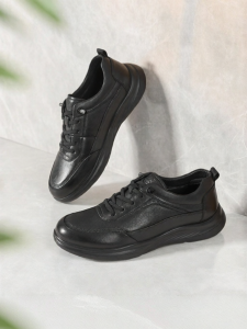 Josiny | Genuine Leather Leisure Business Shoes Thick Sole