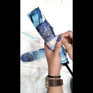Payung Lipat 3 Termurah+Sarung Merek Nagoya / Payung Lipat 3 Rangka Balik Motif