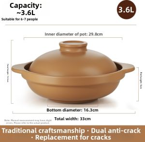 MENGCHUANG | Heat-Resistant Multi-Purpose Ceramic Pot