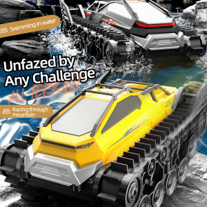 JJRC Q183 RC Car Amphibious Tank Track 2.4G 4 Wheel Remote Control Truck Climbing Off Road Waterproof Armored Vehicles Toy Gifts