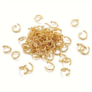 Stainless Steel Golden Jump Rings Closed Loop Connectors 100pcs/Lot 3-10mm For Jewelry Making DIY Bracelets Necklaces Earrings
