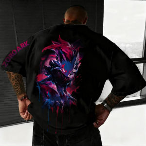 Bandai | Pokémon Anime Co-branded Mens T-shirts Summer New Colorful Printed American Trendy Casual Loose Parent Child Short Sleeve Top