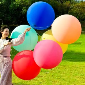 4ชิ้น36นิ้วลูกโป่งลาเท็กซ์ใหญ่พิเศษหนาสีสันของเล่นเด็กบอลลูนตกแต่งงานวันเกิดปาร์ตี้กลางแจ้งในร่มรูปภาพลูกโป่งตกแต่ง