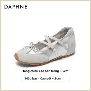 Daphne | Giày Tăng Chiều Cao Phong Cách Dễ Thương Có Nơ Ballet