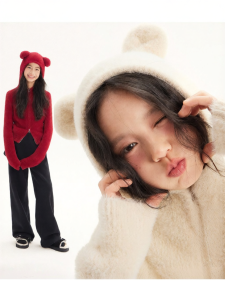 LOVESASAKIDS | Bearable Soft Bear Hood Knitted Sweater Cardigan