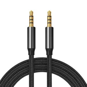 Cáp Âm Thanh HiFi Aux 3.5mm Đực 0.5m/1.5m/2m Dài Cho Đàn Guitar Xe Ô Tô Micro Tai Nghe Loa - Đồng Mạ Vàng