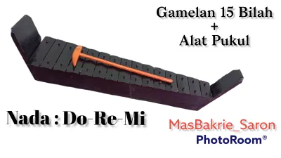 Mainan Anak Gamelan Saron 15 Bilah New Produk Alat Musik tradisional Khas Jawa Barat Indonesia