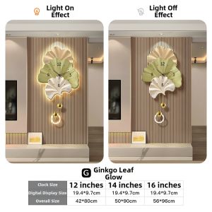 CTYLIGHTZ | Creative Glowing Ginkgo Leaf Electronic Clock