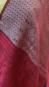 Songket tumtuman full kristal tanpa sambung kain songket selendang marhillong cantik pewarna alam mahamajuf2