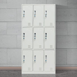 Steel 9-Door Locker With Lock
