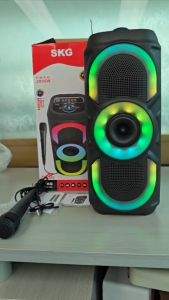 SKG ลำโพง บลูทูธ 4 นิ้ว x2ดอก (10W RMS x2) รุ่น KG-069 สีดำ