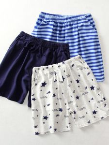 Cotton Summer Home Shorts Thin Five-Point Beach Pants Children Loose Pure Cotton Sleepwear Boys Girls Toddler Kids Clothing
