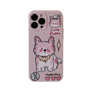 Doodle dog cho Apple 14Promax vui nhộn vỏ điện thoại iphone13 phim hoạt hình 11 chống rơi mềm 12 15 15 cộng với 15Pro 15Promax 14 14 cộng với 14pro 14Promax