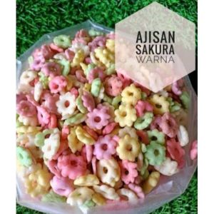 Ajisan Sakura Warna 1kg Snack Riri Ajisan Gurih Cemilan Gurih Jadul Camilan Gurih Lezat Ajisan Sakura Warna