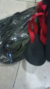 Sandal Wedges Silang Bludru Sendal Wanita