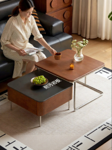 WEISHA | Bauhaus Mid Century Modern Style Wooden Side Table
