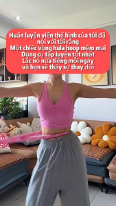 PVN86415 Vòng Lắc Eo Lò Xo Bọc Vải Mềm 1.2kg 2.5kg 3.5kg – Vòng Tập Thể Dục Gym Yoga Tại Nhà Giảm Mỡ Bụng
