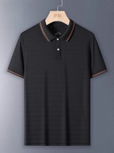 ROMON | Fathers Day Ice Silk Short Sleeve T-shirt Collar Polo Shirt