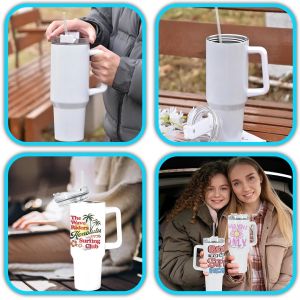 VSPH 40oz Sublimation Coated Car Mug 1200ml