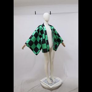 Anime Demon Slayer Kimetsu No Yaiba Cosplay Costume Kimono Coat Shirt Cloak Halloween