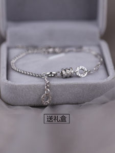 925 Sterling Silver Bracelet Womens Slim Waist Design Engraved Fashion Jewelry Gift for Girlfriend Or Best Friend