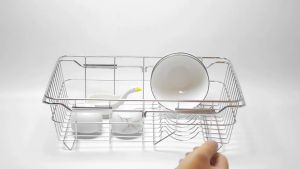 ไม่มีเครื่องครัวชั้นวางจานชามและที่วางจานระบายน้ำอ่างเหล็กทำจากสแตนเลสสามารถขยายได้ตระกร้าตากแห้งผลไม้ระหว่าง 3 วัน