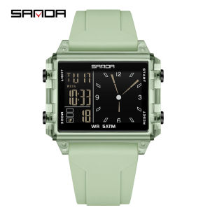 SANDA 6273 Fashion Electronic Watches for Man Luminous Calendar Waterproof Clock Outdoor Sports Casual Ladies Digital Wristwatch