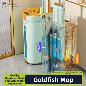 Homettler | Dual-Use Flat Mop Wet and Dry Easy Clean Floor Mopping Tool