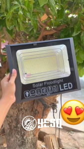 YESQ ซื้อ 1 แถม 1 ไฟโซล่าเซลล์ ไฟภายนอกอาคาร 50000W หลอดไฟ LED Solar Light ไฟสปอร์ตไลท์ IP68 กันน้ำและป้องกันฟ้าผ่า ของแท้ รับประกัน10ปี YESQ-P15