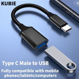 KUBIE USB C to USB A Dapter OTG Cable Type C Male to USB 3.0 2.0 Female Cable for MacBook Pro Samsung Type C Adapter