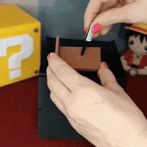 Super Mario Hidden Block Shelf | Secret Storage Wall Decor & Coin Vault | Gamer Room Horizon Series