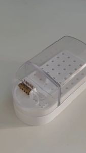 Nail Bits Holder with Brush | Dental Bur Holder | Tempat Penyimpanan Mata Bor Kuku