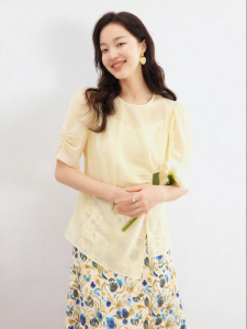 Koradior | Summer Fashion Comfortable Acetate Chiffon Shirt