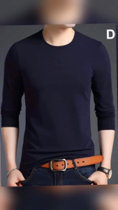 [ Hot Sale] Áo thun nam dài tay cổ tròn mặc thu đông giữ nhiệt chất cotton co giãn dáng ôm thời trang