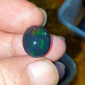 batu kalimaya black opal solid asli banten top jarong