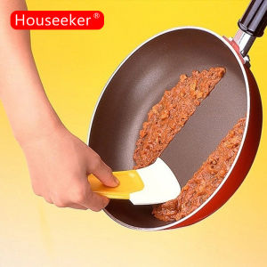 Houseker Pan Cleaning Scraper - ซิลิโคนหม้อครัวจาน Grease Clearner Baking Soft Blade Spatula - ทนความร้อนทำความสะอาด ราคา ฿189