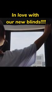 Self Adhesive Blackout Curtain with Venetian Blinds Easy to Install Bedroom Window Curtains