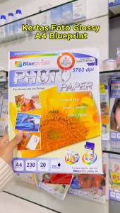 Kertas Foto Glossy Glossy Photo Paper BLUEPRINT A4 230 gsm