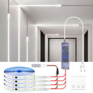 WS2811 IC Dây Đèn LED Ánh Sáng 10M/20M/30M/40M Nước Chảy Đua Ngựa Hiệu Ứng Theo Dõi Băng Đua Ngựa Ruy Băng Trang Trí Nhà Cửa SMD5050