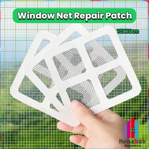 Homehub Window Screen Repair Self-adhesive Tapes Anti-insect Door Window Mosquito Screen Net Repair 10*10cm