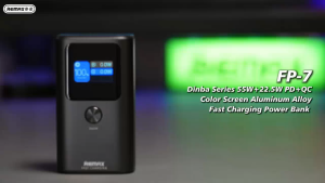 REMAX FP-7 Densha 10000mAh 55W+22.5W PD+QC Color Screen Power bank Aluminum Alloy Fast Charging Powerbank